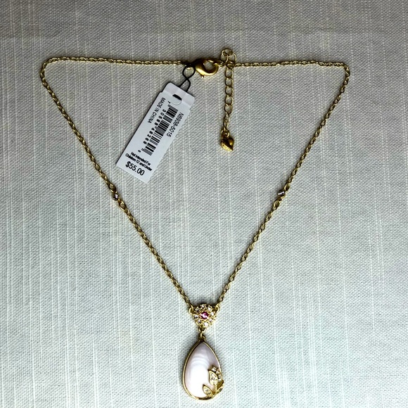 Carolee Blush Cameo Rose Necklace - Picture 2 of 14